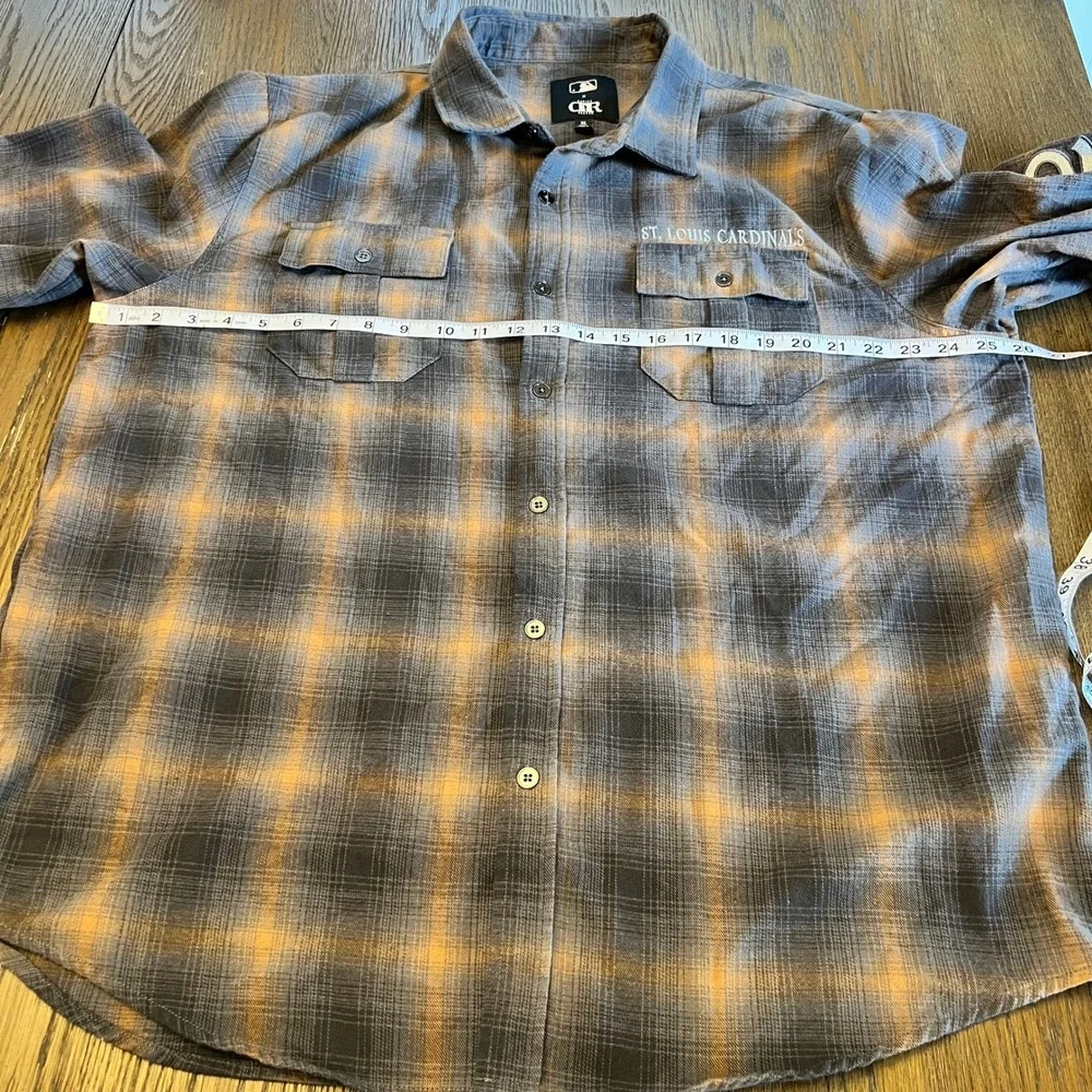 Darius Rucker St. Louis Cardinals Flannel Cotton Blend Plaid Sportswear XL